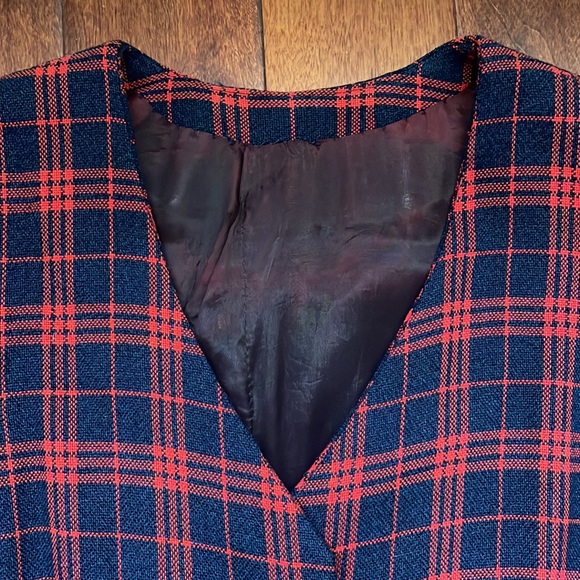 Vintage Plaid Vest Size 2-4 - Picture 5 of 8